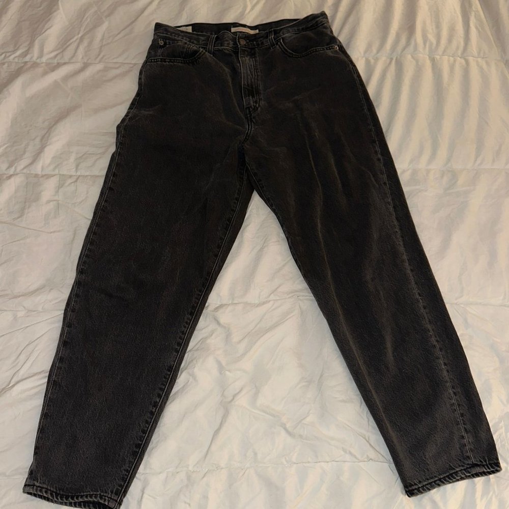 LEVI'S High Loose Taper Fit Women's Size 31x29 Black Jeans